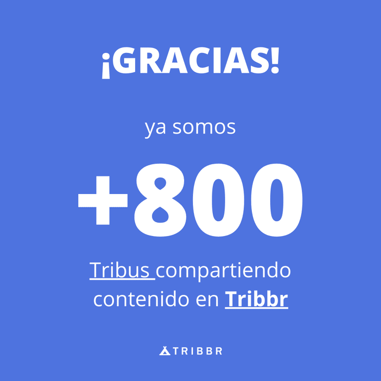 ¡Ya somos +800!