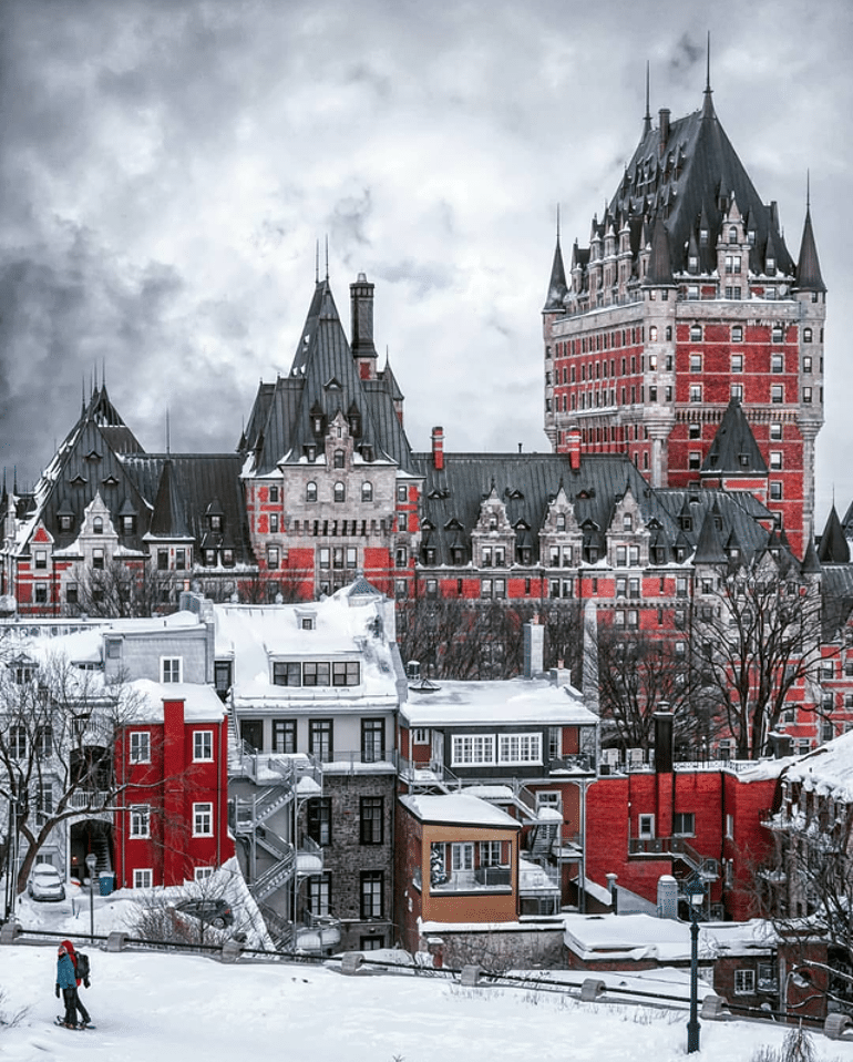 Quebec City, with its cool chateau.