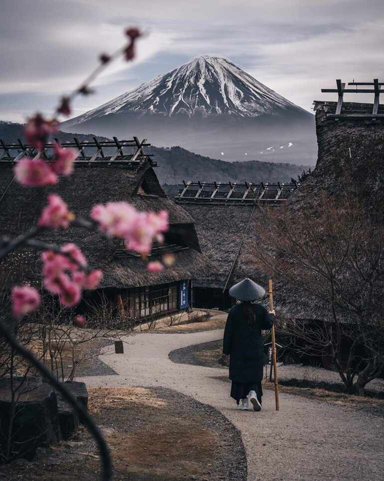 Camino al monte Fuji, Japón.