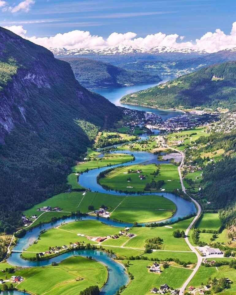 El majestuoso río Stryneelva en Noruega 🍃🏞