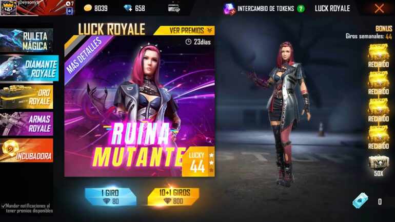 Llega la nueva skin en la royal de diamante.