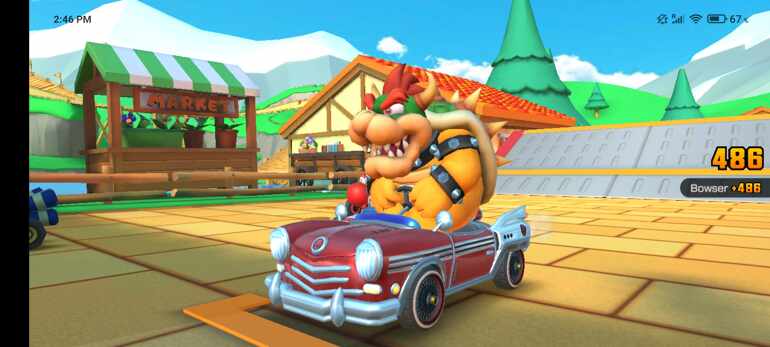 Usando Al Magnifico Bowser: Mario Kart Tour