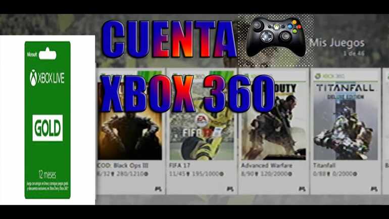 😱CUENTA XBOX 360 CON JUEGOS + XBOX LIVE 12 MESES😱-ANGELINELCRACK