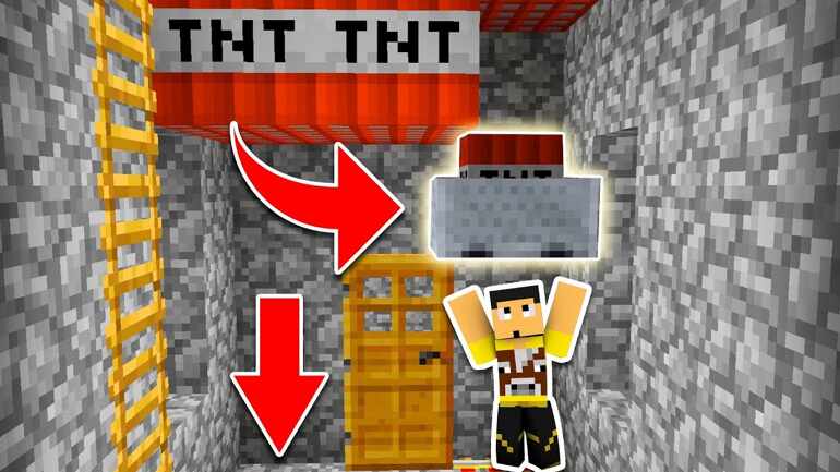 Minecraft 4 Trampas Secretas que puedes hacer con TNT y no SABÍAS