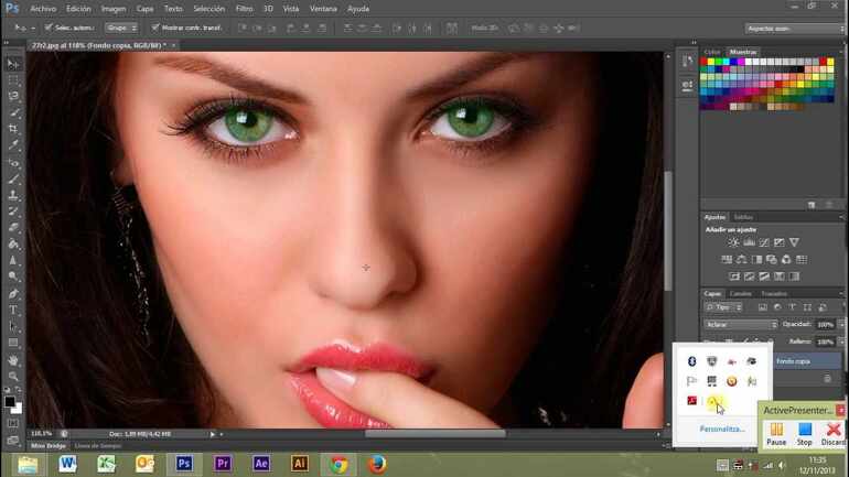 ¿Como cambiar el color de ojos en photoshop?