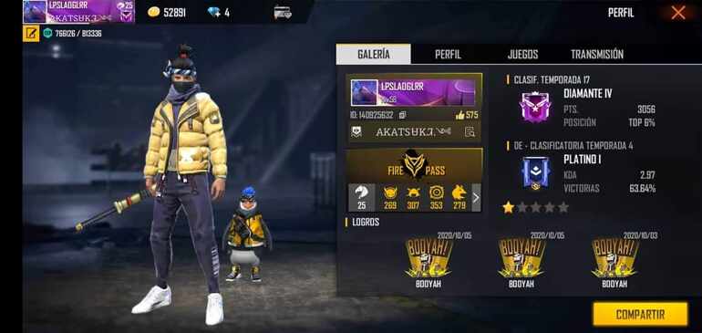 Diamante 4 - Free fire