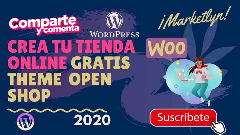 🤩 Crea tu tienda online con OPEN SHOP 🔝theme gratuito para wordpress 🆙