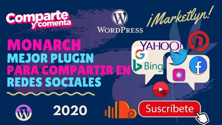 🔝MONARCH ✔ mejor plugin  para que compartan tu contenido en las redes 🤓