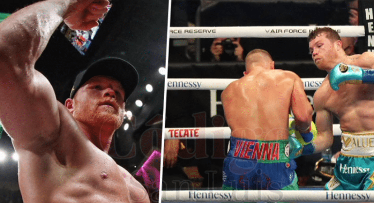 Saúl Canelo Álvarez derrotó a Billy Joe Saunders Por Nocaut Técnico