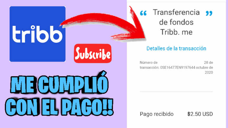 Tribb 💥 || ME CUMPLIÓ CON EL PAGO 💸 [Comprobante de Pago]