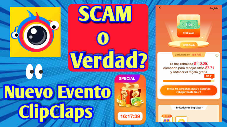 ClipClaps [NUEVO EVENTO] 📱 SCAM o Verdad? 🚫 ¿Gana $120 Al Instante? 😲 TODA LA VERDAD! 💣⚠