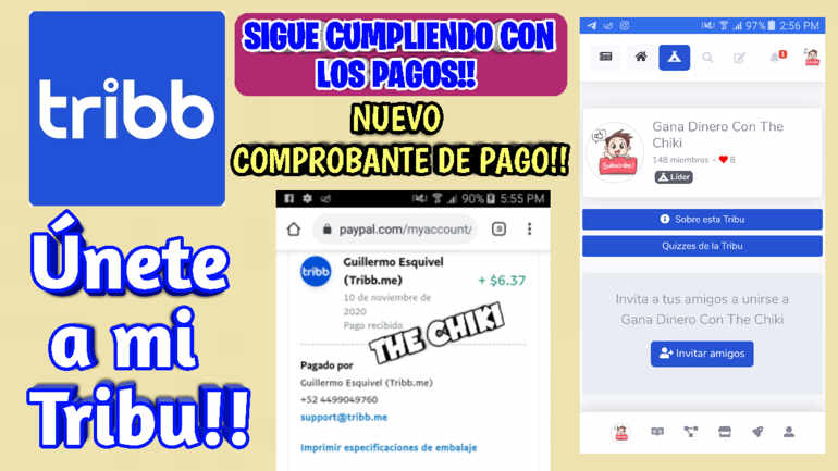 Tribb 💥 || NUEVO COMPROBANTE DE PAGO!! [Sigue Cumpliendo] Únete a mi Tribu & Gana!! 💵💶💸