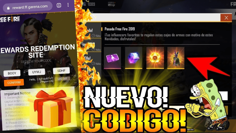 CODIGOS PARA FREE FIRE 2020