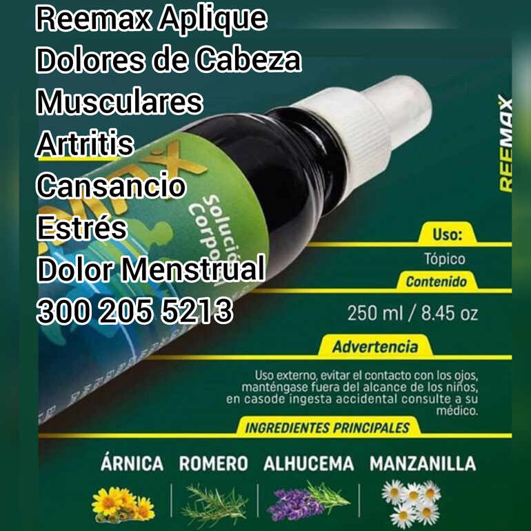 REEMAX CONTRA EL DOLOR TU TIENDA  NATURAL