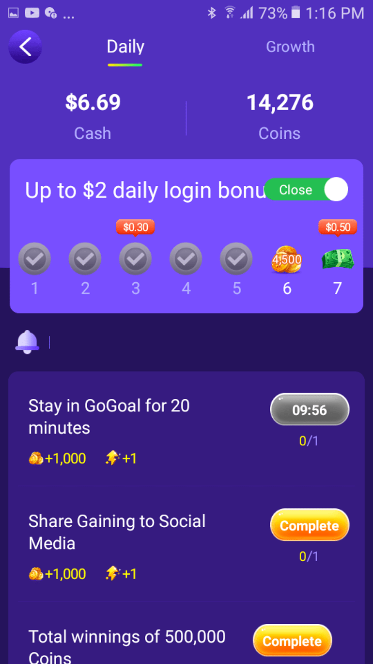 Goalon App Para Ganar Dinero